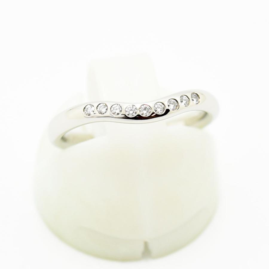 TIFFANY ティファニー カーブド バンド リング 10.5号 Pt950 TIFFANY&Co.（ティファニー） エルサ・ペレッティ カーブドバンド