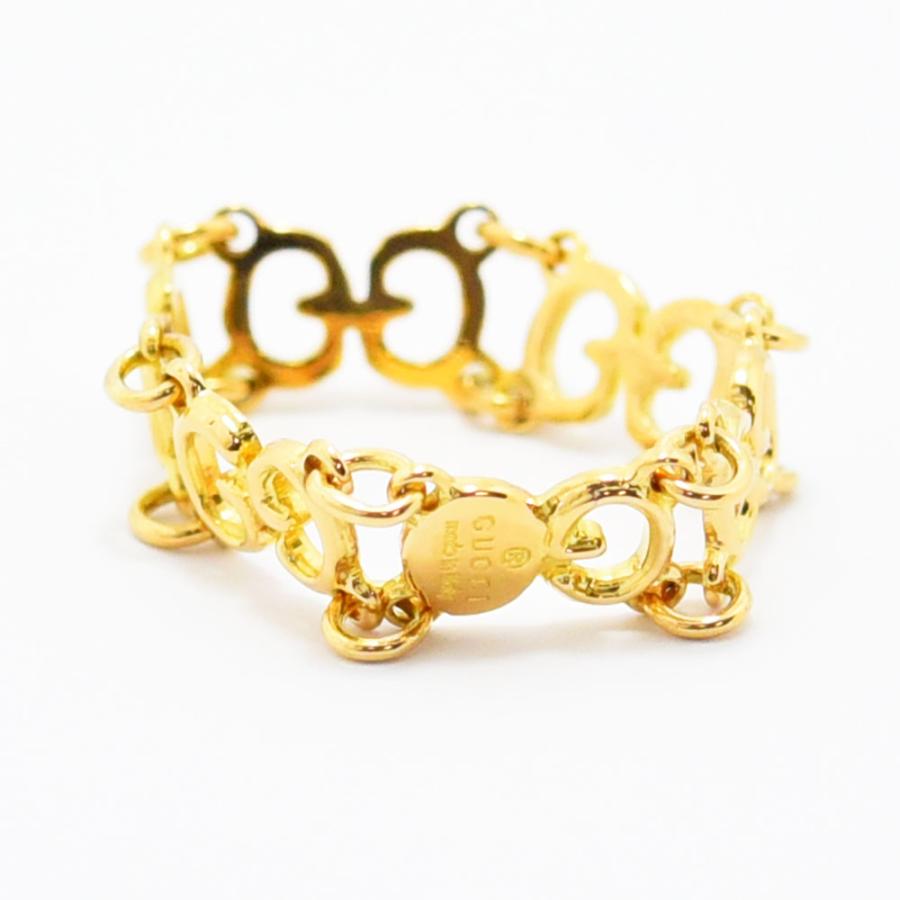 GUCCI（グッチ） リング ロゴチェーン 指輪 GG K18 750 約12号 新品