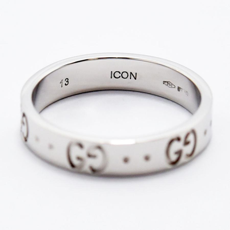 GUCCI（グッチ） リング アイコン 指輪 K18WG #13 約12.5号 新品仕上げ
