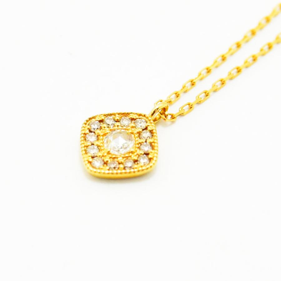 agete（アガット） ネックレス ダイヤモンド 0.06 K18 750 新品仕上げ