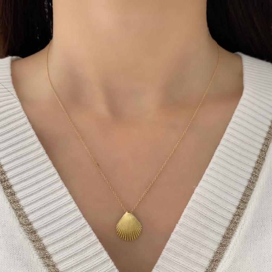 TIFFANY&Co.（ティファニー） ネックレス ペンダント シェル 貝殻 K18