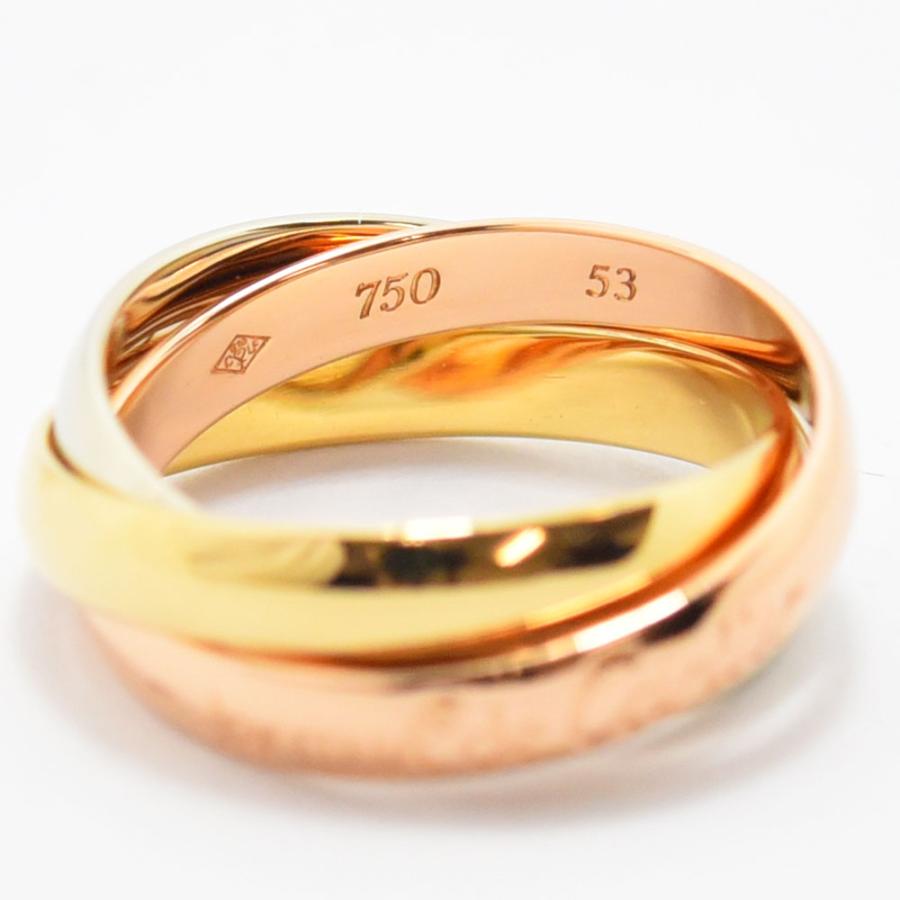 Cartier（カルティエ） リング トリニティ 指輪 スリーカラー 3連 K18