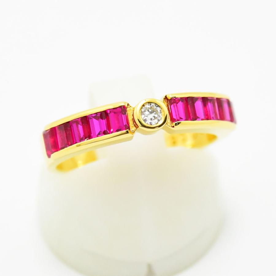 京セラ ジュエリー リング クレサンベール 指輪 再結晶 ルビー 1.18  