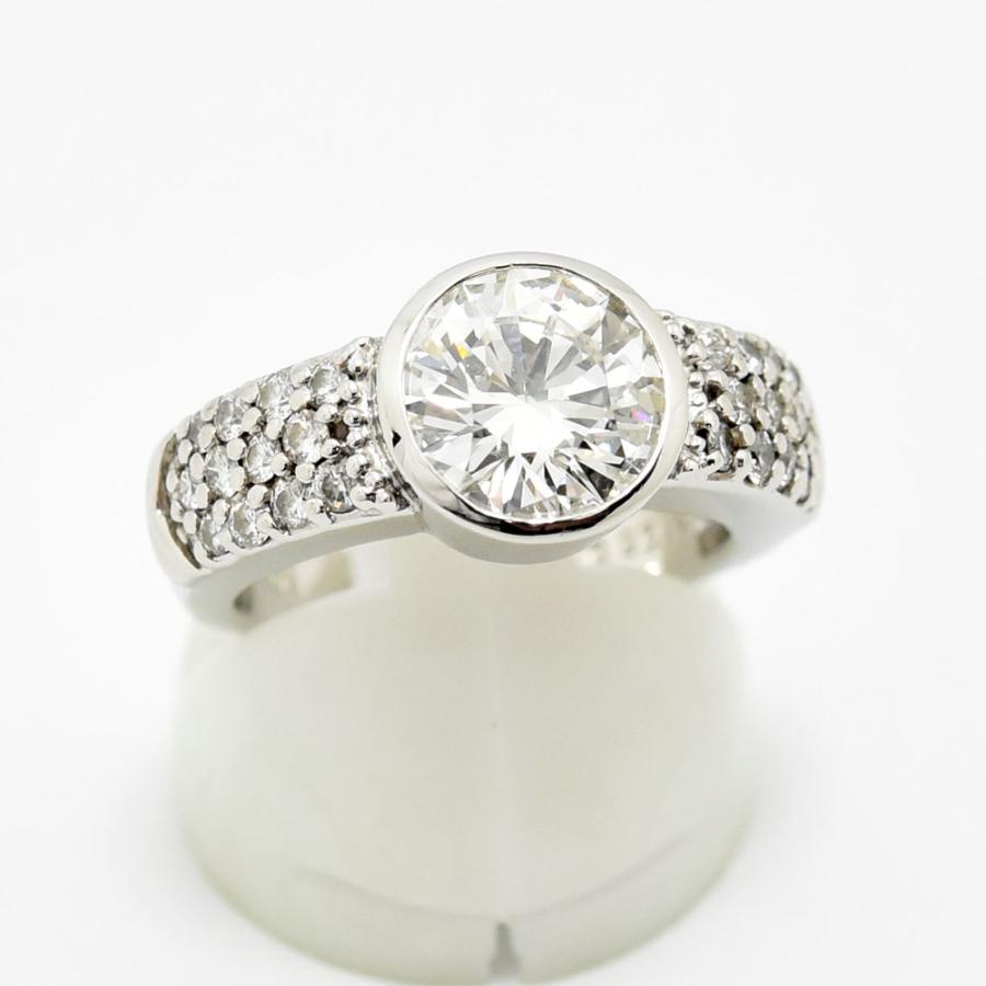 ダイヤモンド 2.196 0.50 リング PT900 約11号 新品磨き仕上げ 中古