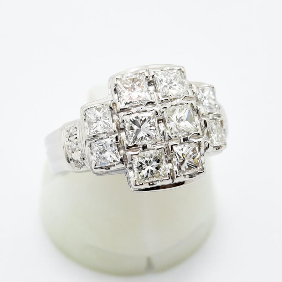 ダイヤモンド 2.04 リング PT900 約12号 新品磨き仕上げ 中古 : 御徒町