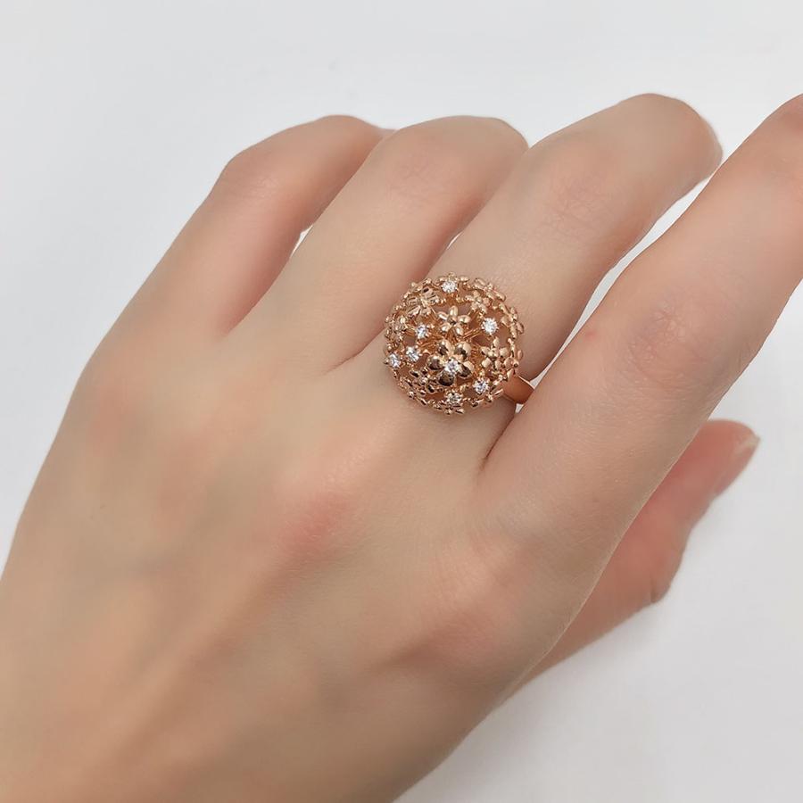 TASAKI（タサキ） リング 田崎 指輪 花 フラワー ダイヤモンド 0.12 