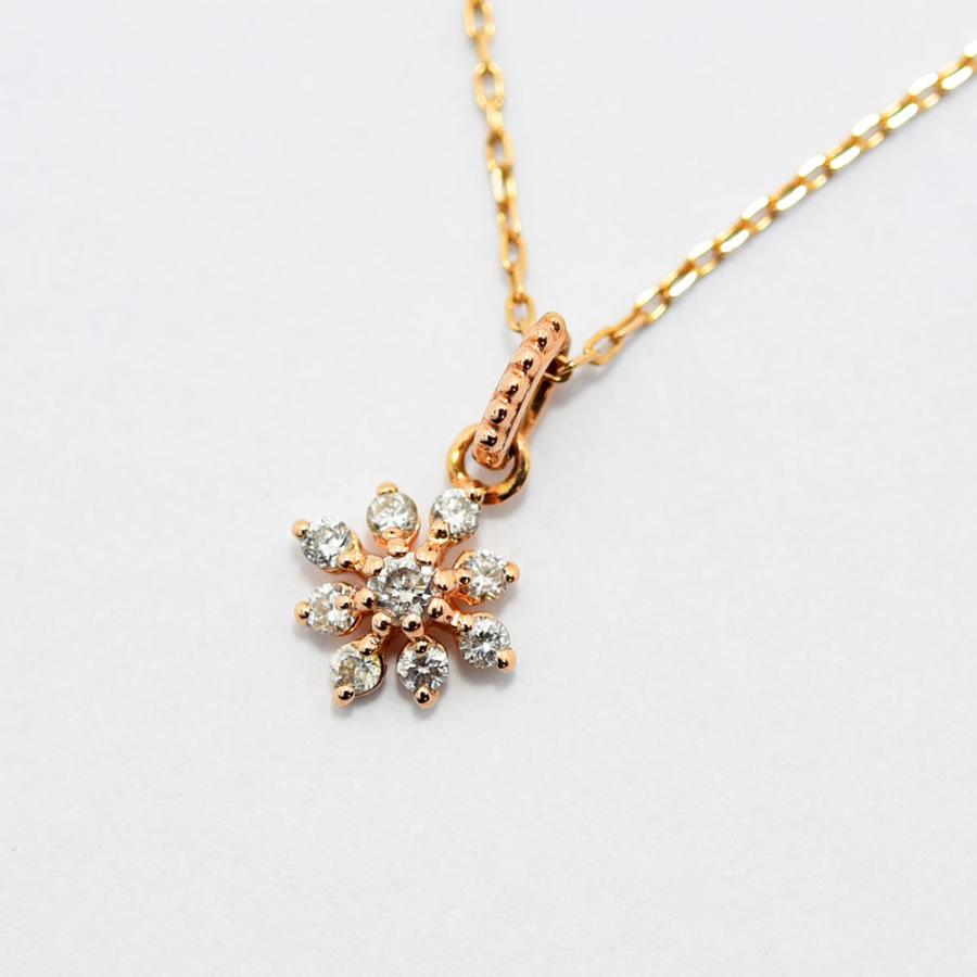 オデュース4℃ K10PG ダイヤモンド ネックレス 4℃（ヨンドシー） ネックレス EAU DOUCE オデュース ペンダント