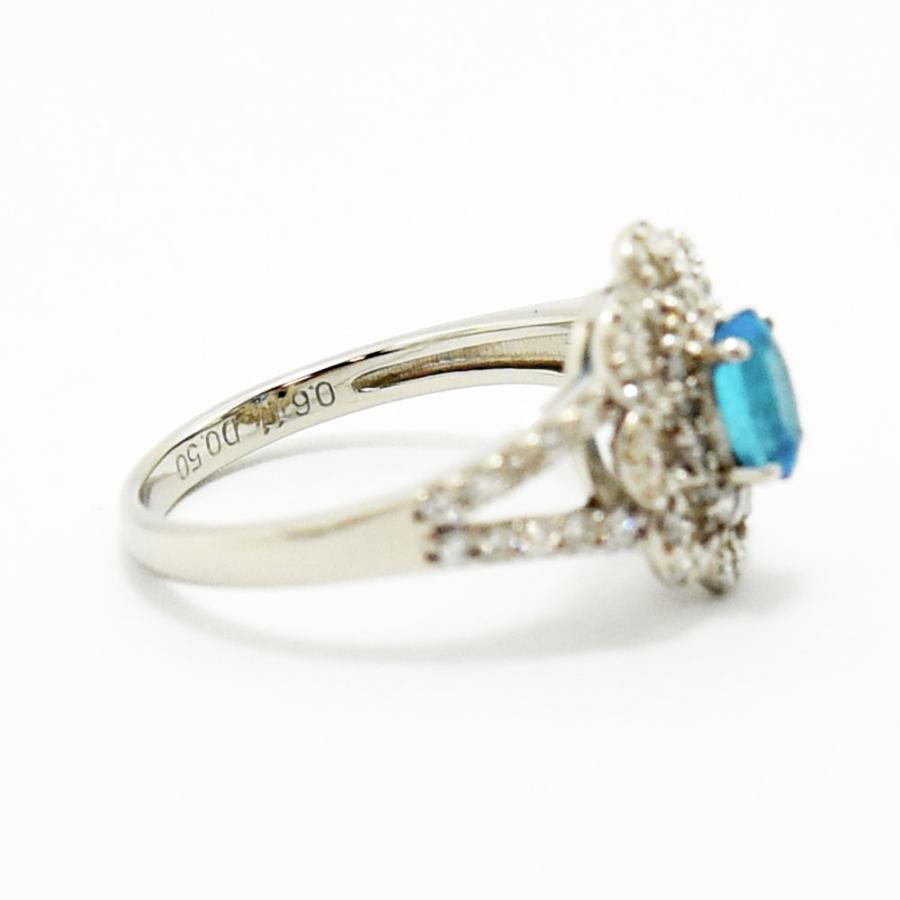 パライバトルマリン　ダイヤモンド　ラウンドライン　ホワイトゴールドリング　k18 楽天市場】パライバトルマリン リング 指輪 レディース K10/K18