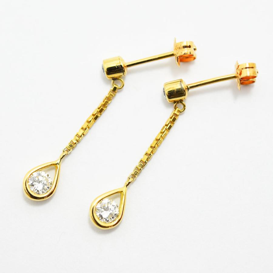 ダイヤモンド 0.250 ピアス K18 新品磨き仕上げ 中古 : 御徒町宝石問屋