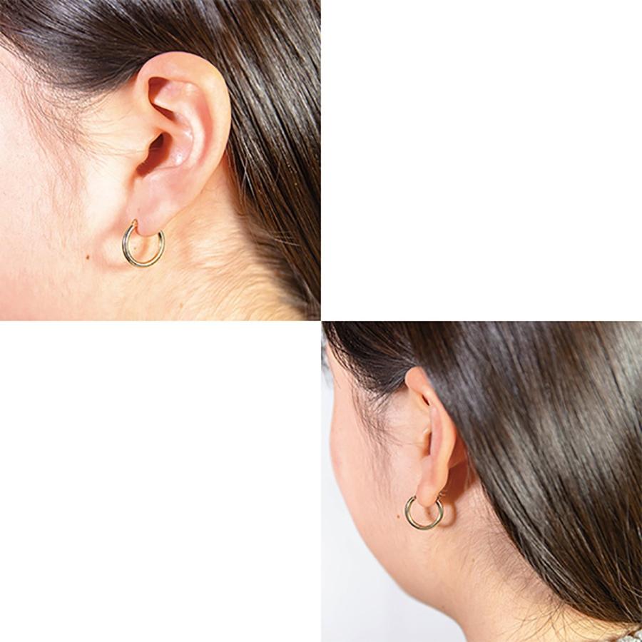 新品K18WG フープピアス ホワイトゴールド ラウンド 2x15mm ペア 新品K18WG フープピアス ホワイトゴールド ラウンド 2x15mm ペア