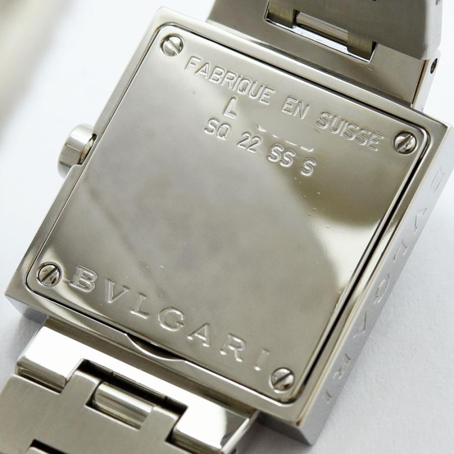 ブルガリ 時計 レディース BVLGARI クアドラード SQ22SS クォーツ SS ステンレススチール ブラック 軽仕上げ 中古｜okachihouseki｜05