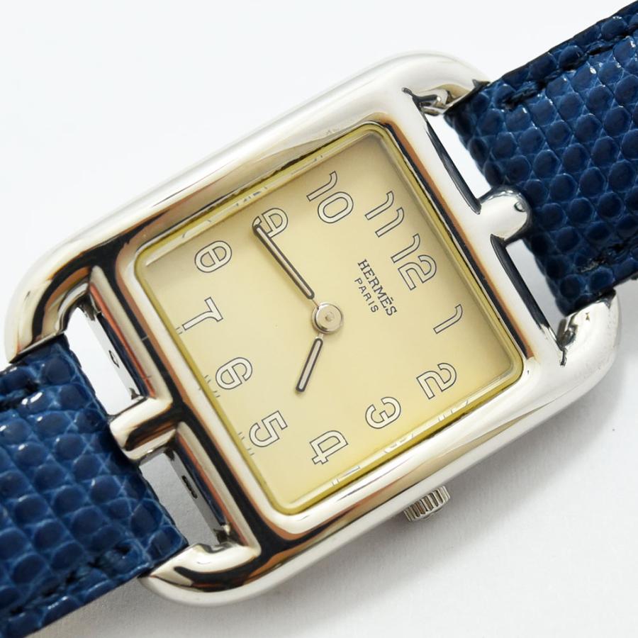 HERMES ケープゴット レディース 腕時計 クオーツ SS レザー HERMES ケープゴット レディース 腕時計 クオーツ SS レザー