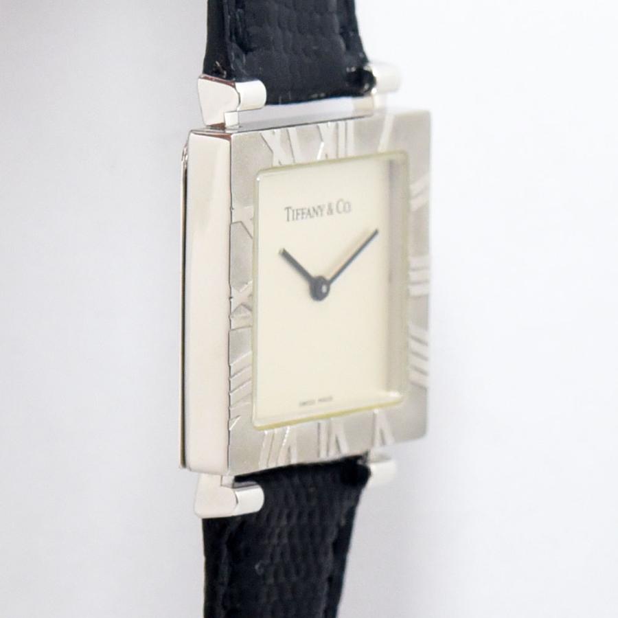 Tiffany&co. 時計 アトラス L3640 スクエア ブラック
