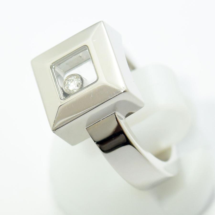 Chopard ショパール リング9号　ハッピーダイヤモンド K18×SS Chopard ショパール ハッピーダイヤモンド ハートモチーフ