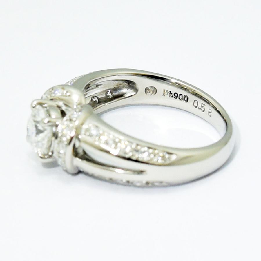 TASAKI タサキ リング 田崎 ダイヤモンド 0.58 0.27 PT900 約8.5