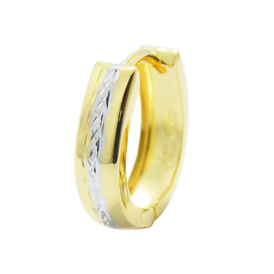 超人気の 中折れ ホワイト K18 フープ メンズ ピアス 片耳 新品 レディース 馬蹄型 片側 ピアス Www Oroagri Eu