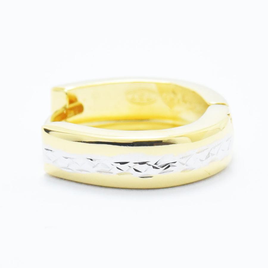 超人気の 中折れ ホワイト K18 フープ メンズ ピアス 片耳 新品 レディース 馬蹄型 片側 ピアス Www Oroagri Eu