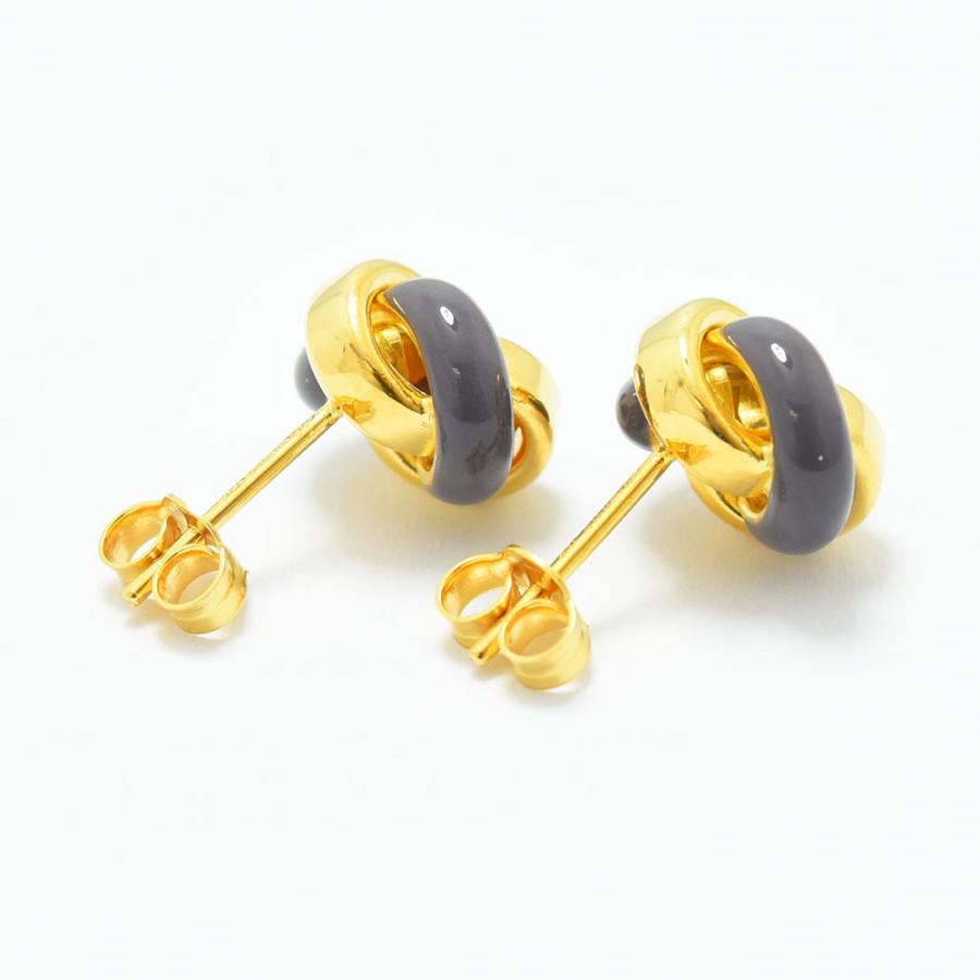 ピアス レディース K18 750 エナメル メンズ 両耳 新品 : 御徒町宝石