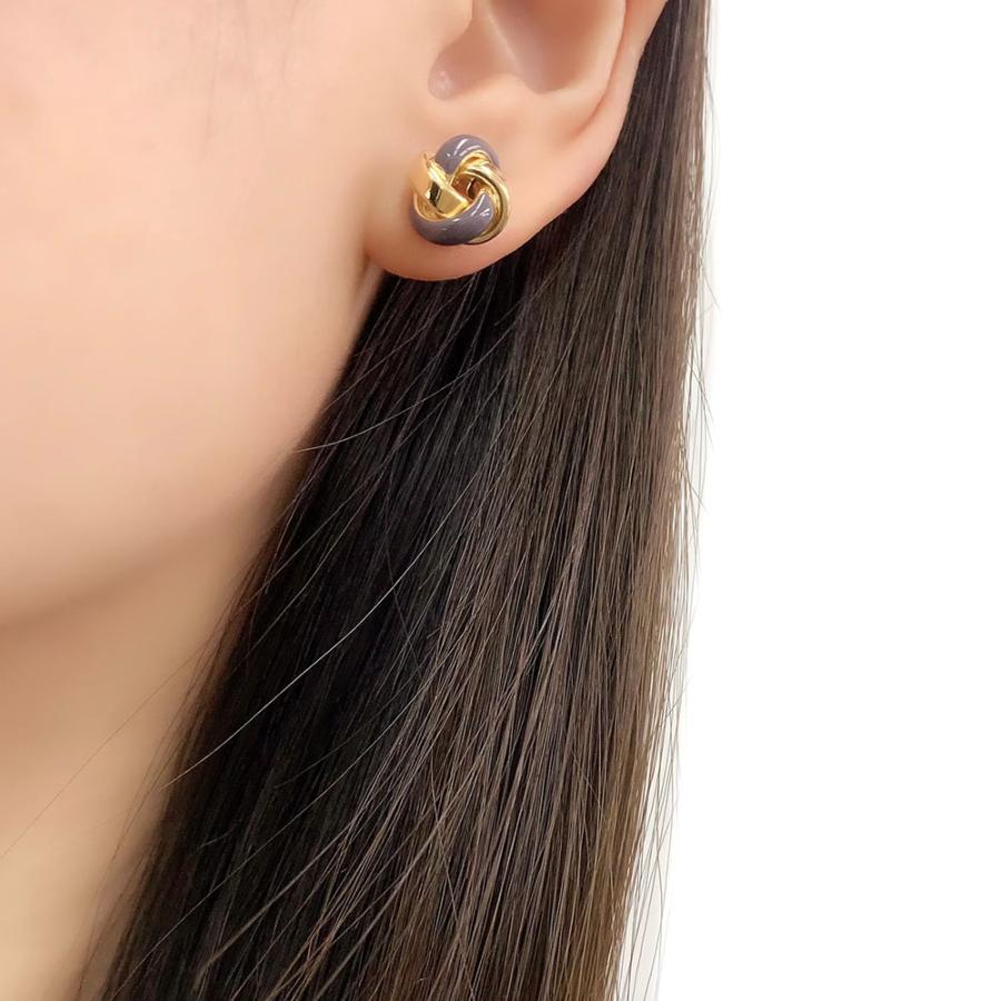 ピアス レディース K18 750 エナメル メンズ 両耳 新品 : 御徒町宝石