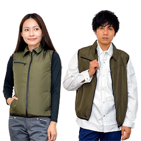空調ベスト 大容量バッテリーセット 3L 選べる服3色×グレー