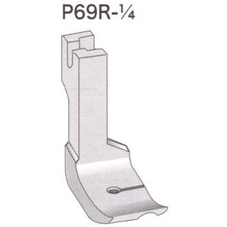 P69R-1/4 右コードパイピング固定押え金 スイセイ SUISEI 職業用ミシン