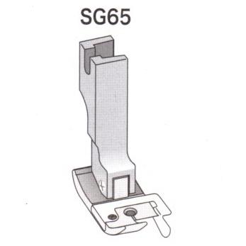 SG65 スプリングガイド付きステッチ押え金 右側ガイド 6.5mm SG-65 スイセイ SUISEI 職業用ミシン 工業用ミシン｜okada-mishin