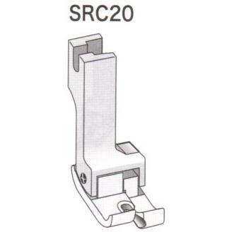 SRC20 コンパクト型ステッチ押え金 右側ガイド ステッチ幅2.0mm SRC-20 スイセイ SUISEI 職業用ミシン 工業用ミシン｜okada-mishin