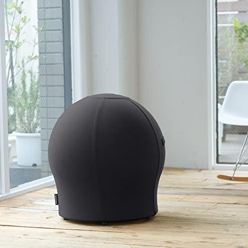 MAROOMS マルームズ バランスボール チェア 体幹 骨盤 腰痛 ヨガ ストレッチ バランスボール 椅子 スモーキーブラック スモーキーブラック バランスボール cm