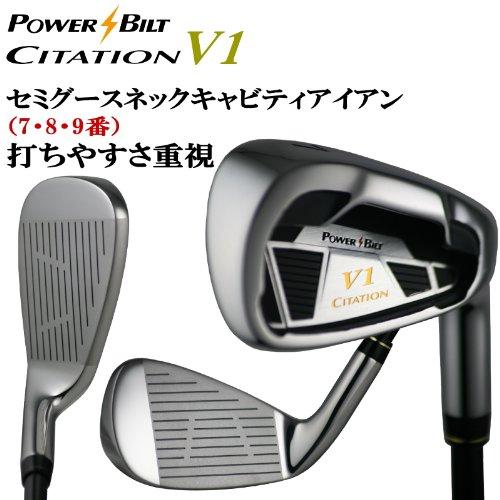 【2026年1月8日以降の発送予定】 パワービルト CITATION(サイテーション) V1 アイアン 5UI~SW 8本セット SR PBCTVI SR 【D2828986070】(16131円)