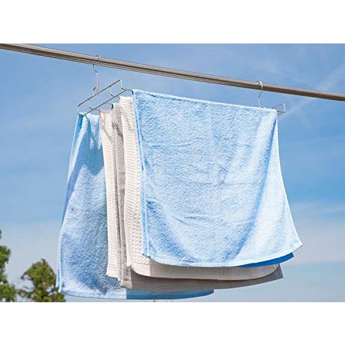 下村企販 ハンガー バスタオル 日本製 ステンレス タオル 5枚 部屋干し