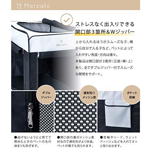 MARCATO 折りたたみペットケージ 簡単 組み立て 収納 軽量 コンパクト 防水加工 (M) 軽量