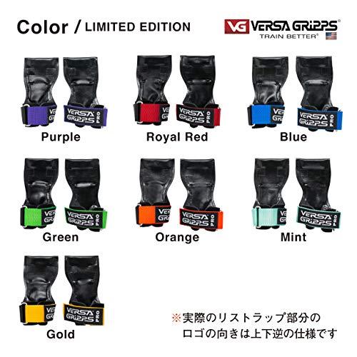 Versa Gripps PRO パワーグリップ 筋力トレーニング・リストラップ made in the USA (Black/黒 XS:12. 