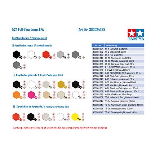 タミヤ 1/24 スポーツカーシリーズ No.325 フルビュー レクサス LFA プラモデル 24325 No フルビュー レクサス LFA