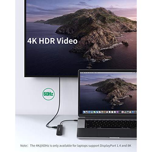 超美品 USB C ハブCableCreation 7-in-1 USBハブ Type-C 4K@60Hz HDMIポート 1Gbps LANポート 1