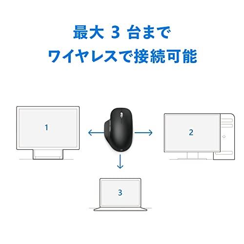 マイクロソフト Bluetooth エルゴノミック マウス 222-00015 : ワイヤレス 快適操作 右手用 長寿命 バッテリー