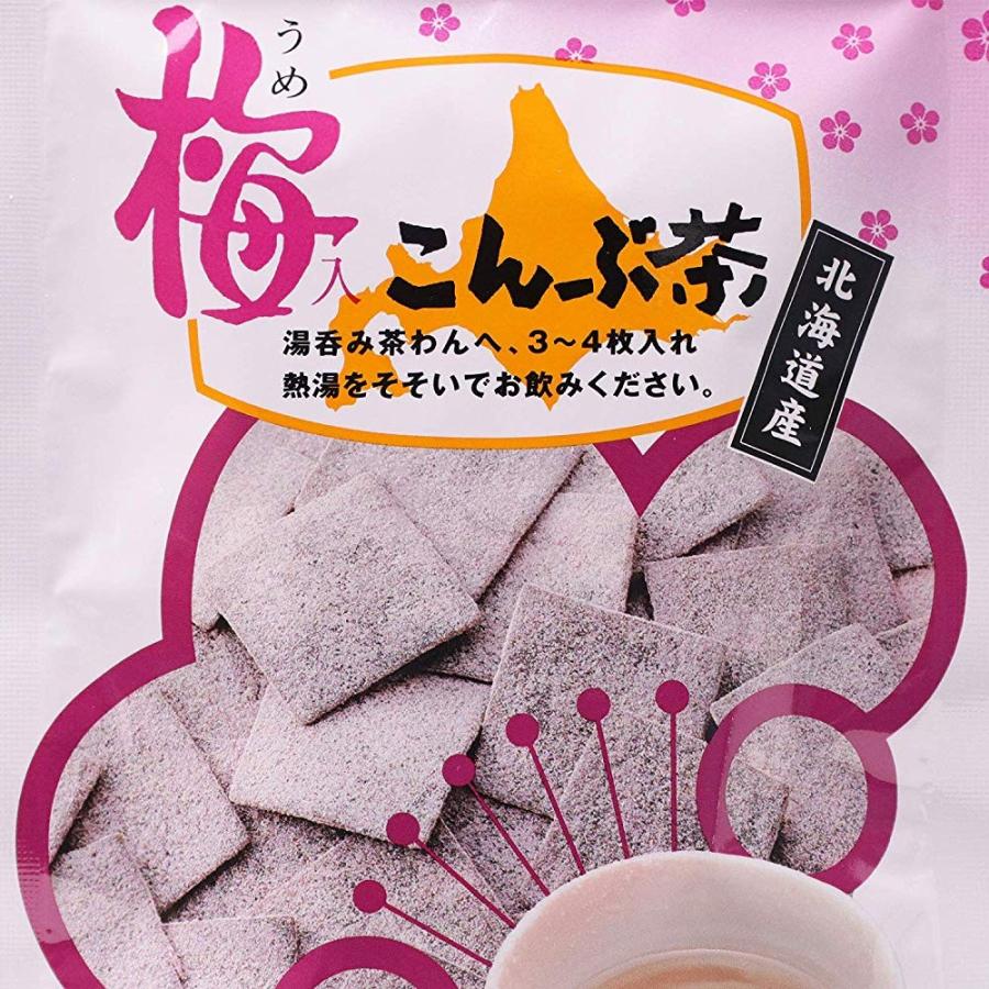 静香園 北海道産 梅入こんぶ茶 48g : 創業大正七年 お茶の岡田園