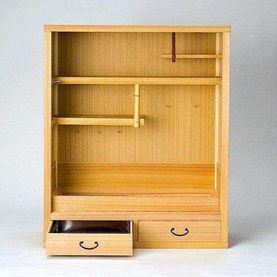 茶道具】水屋道具 置水屋(小) 網代/柾 : 創業大正七年 お茶の岡田園