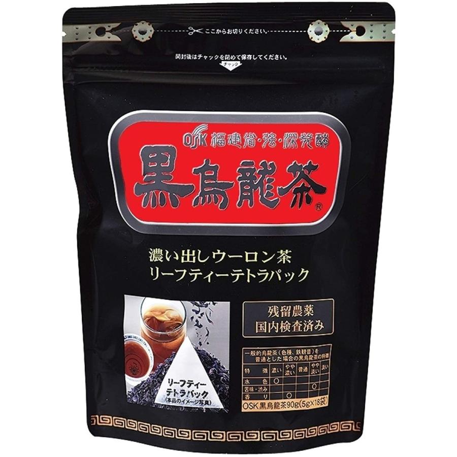 OSK 小谷穀粉 福建省・強・深発酵 黒烏龍茶 テトラパックタイプ 5g×18P｜okadaen01