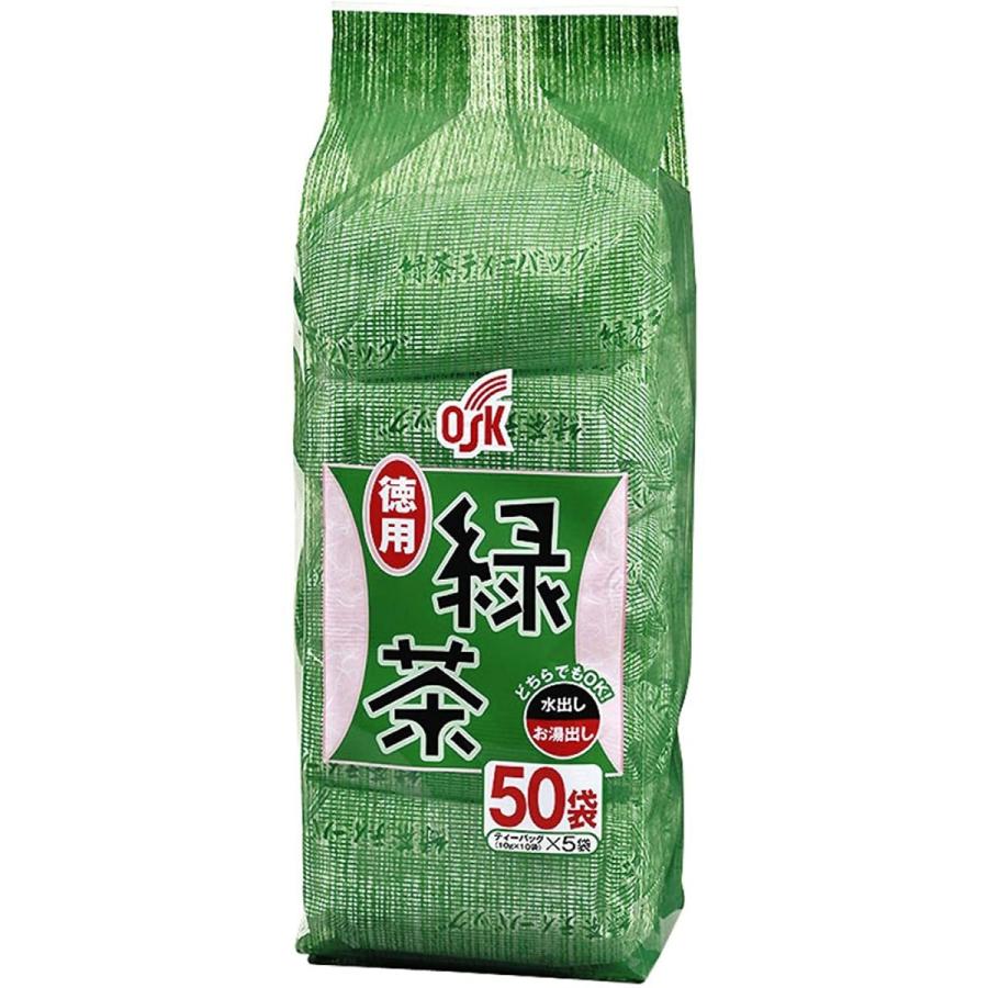 OSK 徳用緑茶 ティーバック 10g×50袋 50P 日時指定