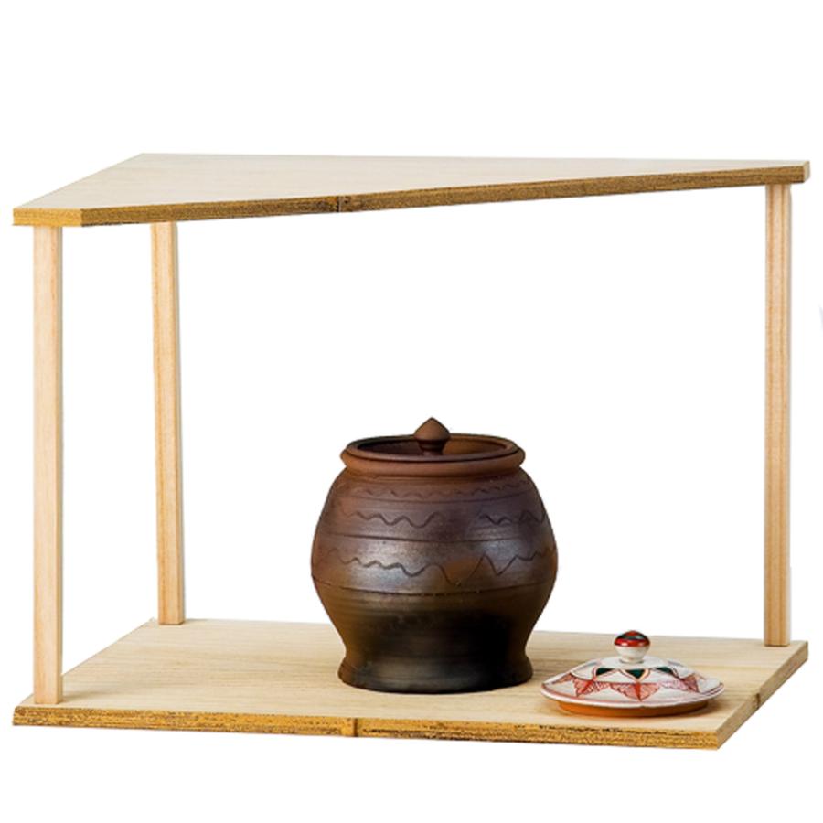 茶道具】 桐 山里棚 竹張砂摺 利休好写 小林幸斎作 棚-3 : 創業 茶道具】 桐 山里棚 竹張砂摺 利休好写 小林幸斎作 棚-3 : 創業