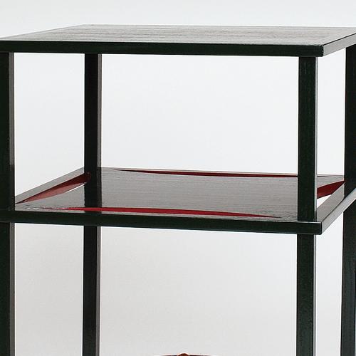 茶道具】 糸巻棚 碌々斎好写 中村宗悦作 棚-9 : 創業大正七年 お茶の