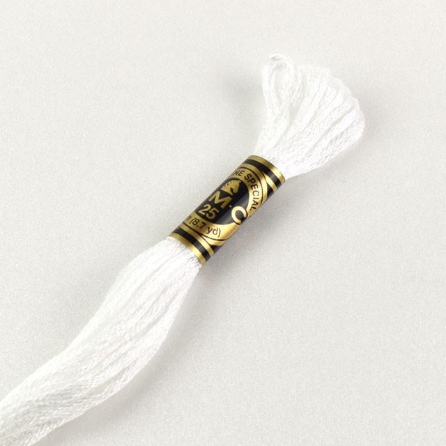 D・M・C 刺しゅう材料 刺繍糸 25番 色番BLANC 06Bg99_ : 新宿オカダヤ