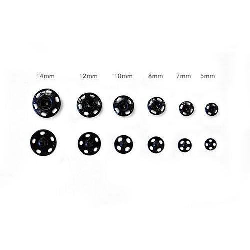 スナップボタン ゴンドラスナップ（510） 5mm シンクロ/黒 08Bg99_