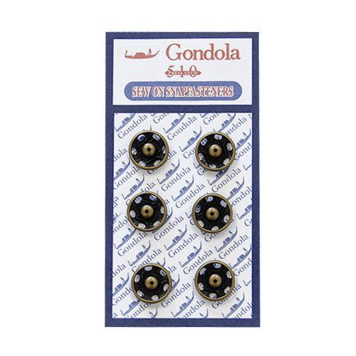 スナップボタン ゴンドラスナップ（510） 12mm アンティークゴールド 