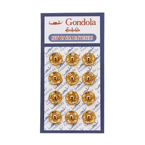 スナップボタン ゴンドラスナップ（510） 10mm ゴールド 08Bg99_