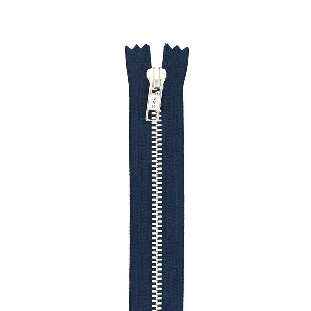 YKK メタルファスナー YZiP（5Y DA C） シルバー 止め 60cm 960.紺