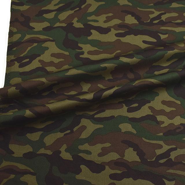 期間限定10％OFF／ 生地 迷彩柄プリントツイル（R65430） 2A
