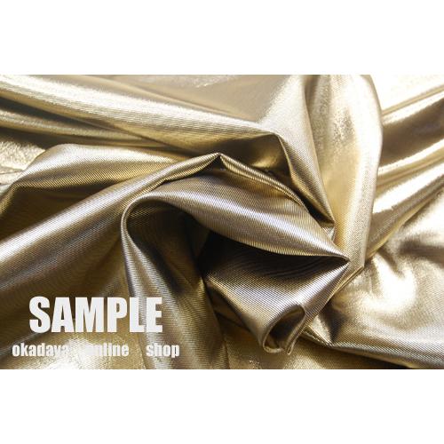 生地見本④ 期間限定15％OFF／ 生地 メタルツイル（202-11142） 4.黒×シルバー