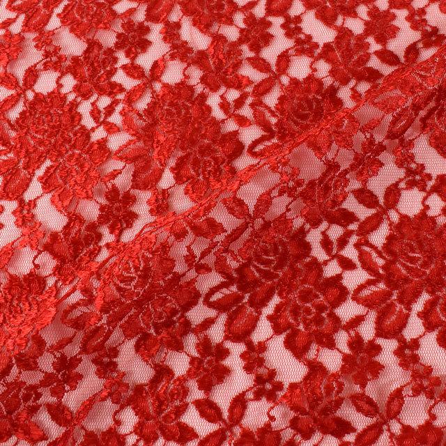 期間限定10％OFF／ 生地 ラッカバンレース（194146） 12.レッド