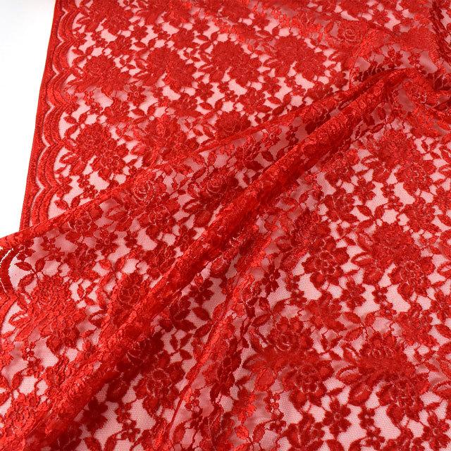 生地 ラッカバンレース（194146） 12.レッド 10Ac04_ : 新宿オカダヤ